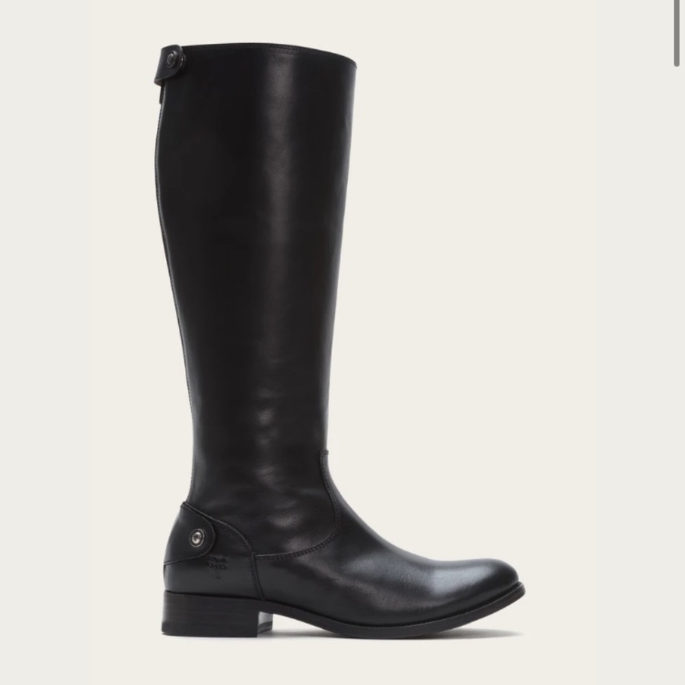 Melissa Button Back Zip Frye Boots 10